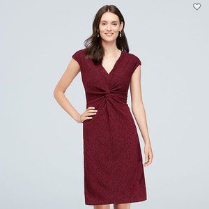 *NWT* Ronni Nicole twist-front red dress size 12